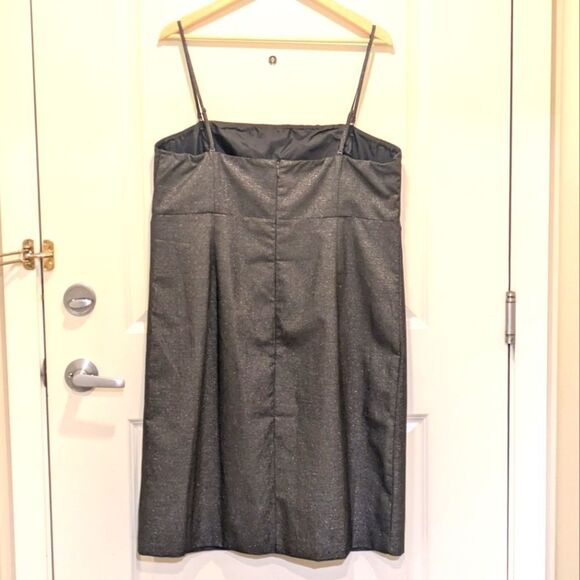 EUC Gap 20 Sparkly Grey Adjustable Spaghetti Strap Mini Dress - Picture 4 of 5